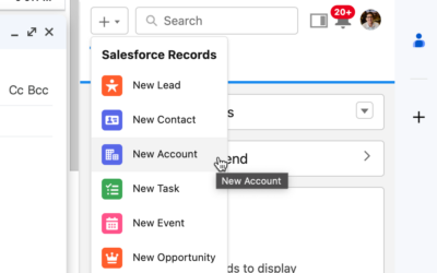 Missing the Plus Button on Salesforce Gmail Integration