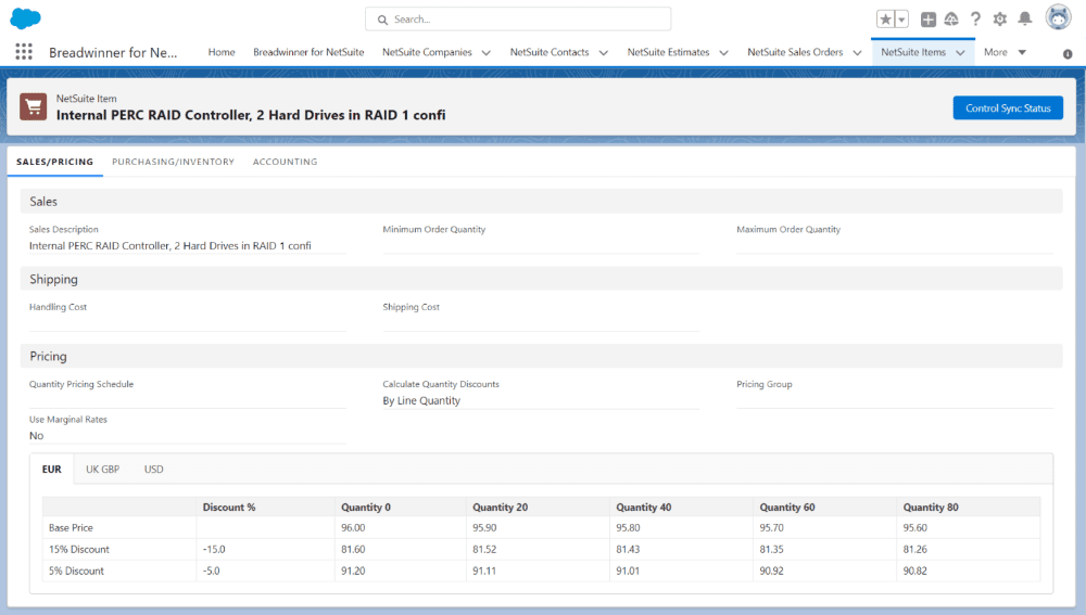 Breadwinner for NetSuite Powers Fast, Accurate CPQ in Salesforce