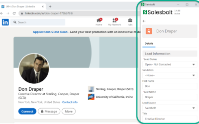 Creating Salesforce Leads & Contacts from LinkedIn